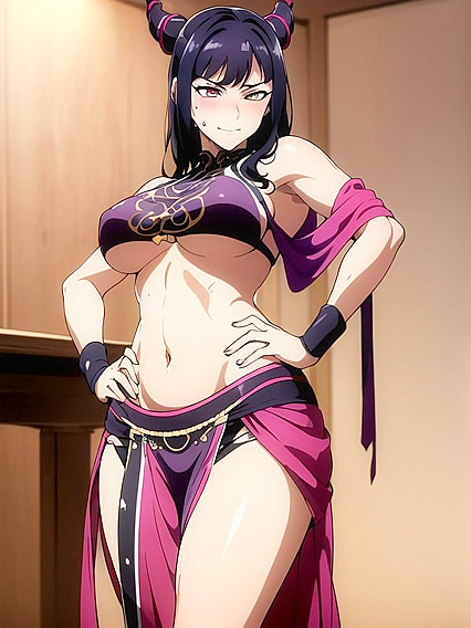 Dancing in Thongs and Showing Off Underboob: A Seductive Hentai Fantasy