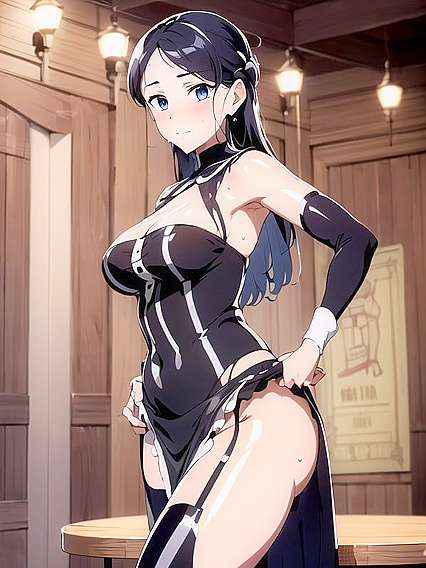 Sweaty Seduction: Hands-On-Hips Bra Action in steamy Hentai Scenes