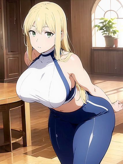 Massive Ass in Yoga Pants Captured in Detail for Hentai Pleasure