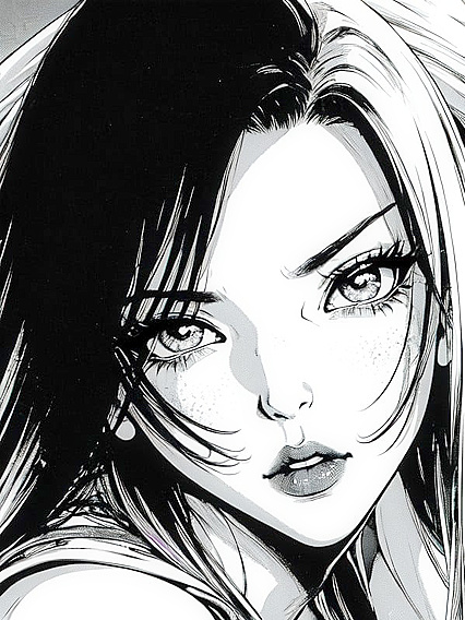 Classic Black and White Manga Hentai for Intense AI Erotic Pleasure