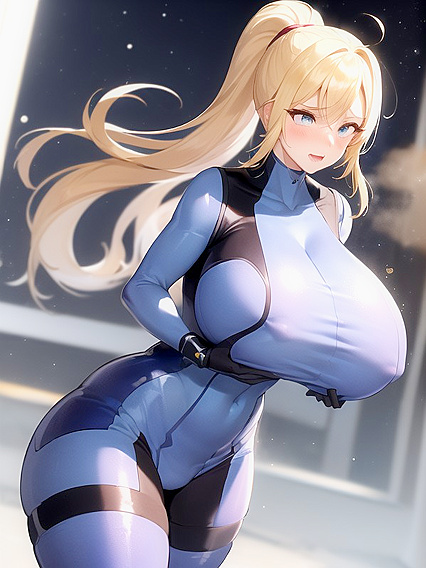 Long-Length Dick Stares at Viewer While Squeezing Perfect Cleavage in Hentai Action