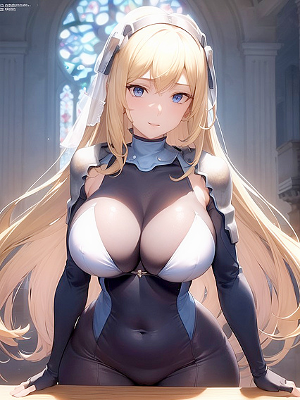 Thick-Thighed Beauty Seduces You inChurch forSTEAMY hentai Pleasure