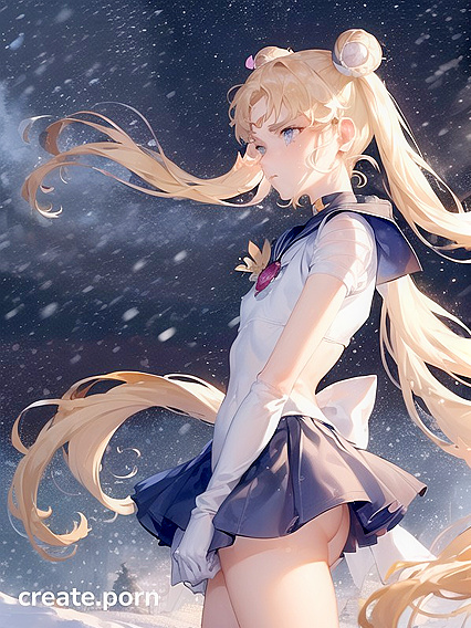 Pigtails Get naughty in the Snow for Steamy Winter Hentai Action