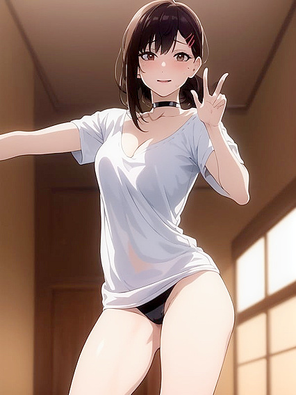 Kobeni Higashiyama Wears Seductive Choker in Steamy Hentai Scenes
