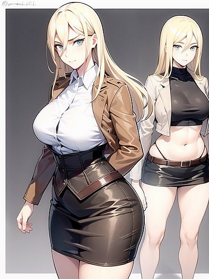 Blonde Goddess with Green Eyes Teased in-Length for Hentai Ecstasy