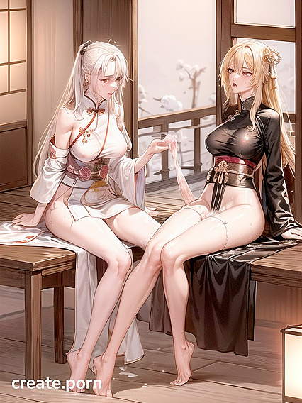 Intense Red-Eyed Ecstasy: Black and White Manga Hentai Cumshots