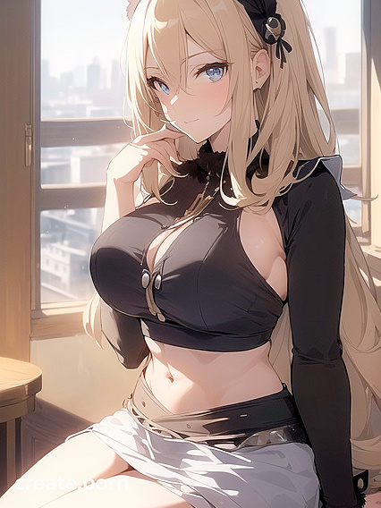 Intimate Anime Scene: Medium-Length Viewing Experience with Direct Eye Contact