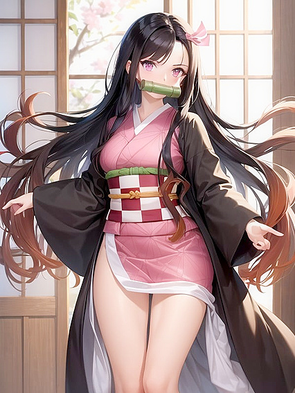 Nezuko from Demon Slayer Stars in Captivating Hentai AI Porn Scenes
