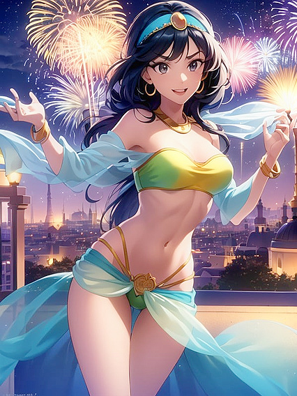 Fit Masterpiece Unleashed in Mesmerizing Nighttime Hentai Ecstasy