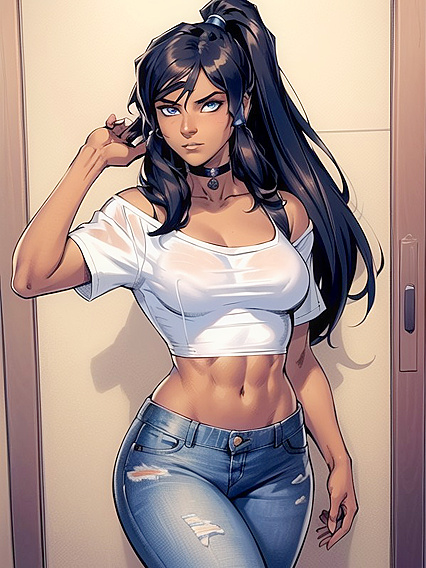 Blushing Mischievously in the Bathroom: A Choker hentai Fantasy