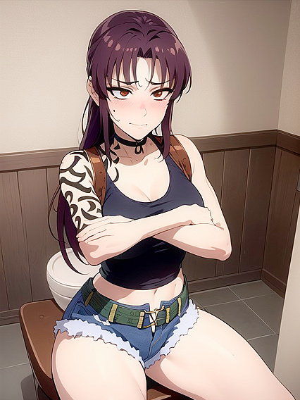 Revy from Black Lagoon Takes Control in Explosive 18+ Hentai Action