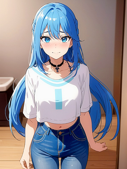 Bathroom Pleasure: Detailed Solo Hentai Action Captured