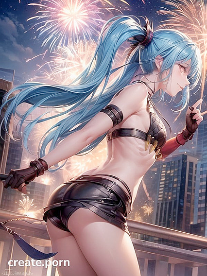 Jinx from League of Legends Gets Pleasured with Sensual Waist Shots and Side Views
