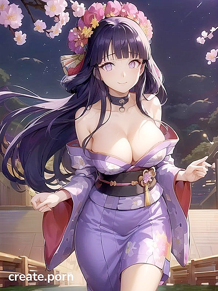 Large Breasts and Long Length Heat up New Year's Eve in Steamy Hentai Action