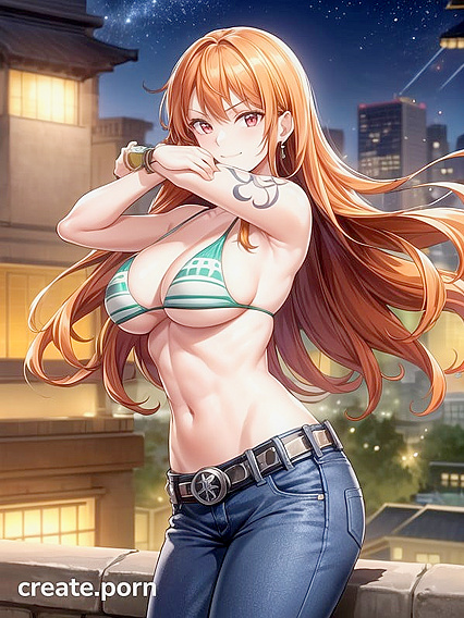Nami's Seductive Side Profile in.ToShort Hentai Adventures