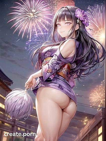 New Year's Kimono Dance Turns into Steamy Hentai Pleasure