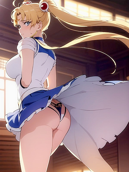 Sunny's Mini Skirt Tease: Action in Seductive Hentai Scenes