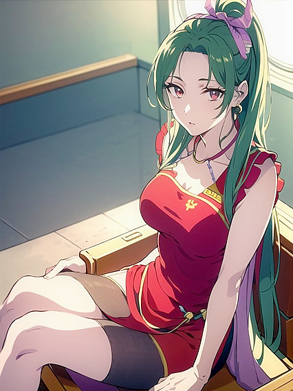 Tina from Final Fantasy Seduces in Off-Shoulder Outfit for Explicit Hentai Pleasure
