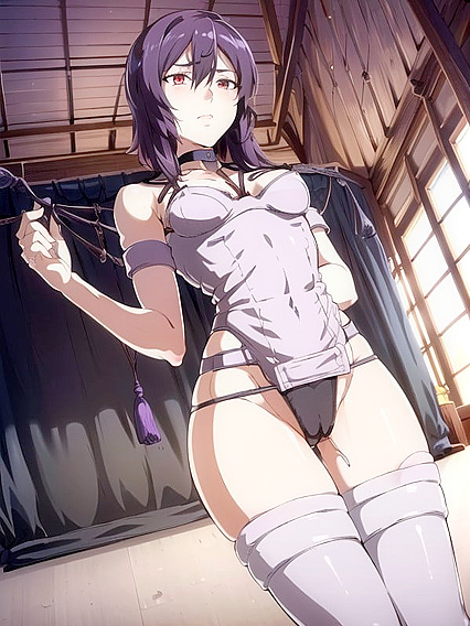 18+ Hentai Girl 18+ in Seductive Stockings Teases You With Intense Eye Contact