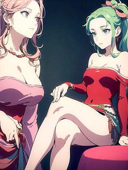 Tina from Final Fantasy Seduces in Off-Shoulder Outfit for Steamy Hentai Action