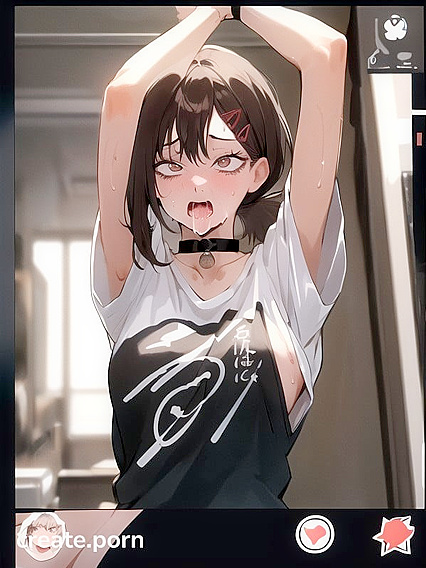 Mouth Agape with Ahegao Expressions in Fetish Hentai Scenes