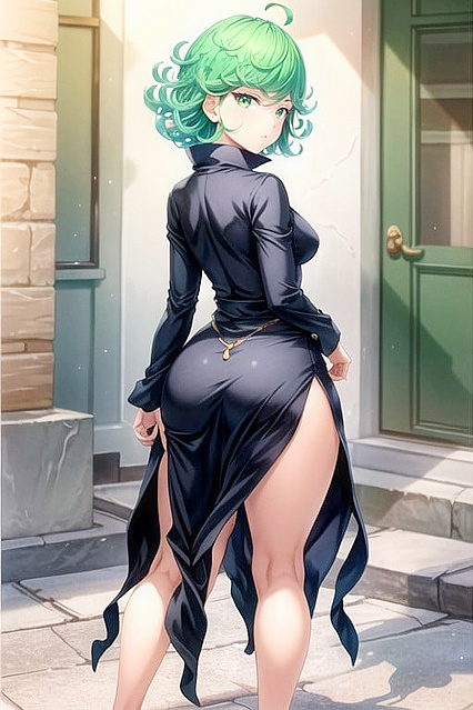 Kobeni Higashiyama Seduces in Stockings with Her Medium Ass in hentai AI Action