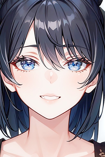 Thick hentai delight: Solo performer seduces the viewer with intense eye contact