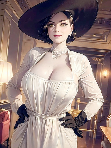 Mischievous Smiles and Lush Cleavage in Seductive Anime Action