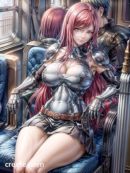 Unbuttoning Seduction - Booted Babe in Steamy Hentai AI Image