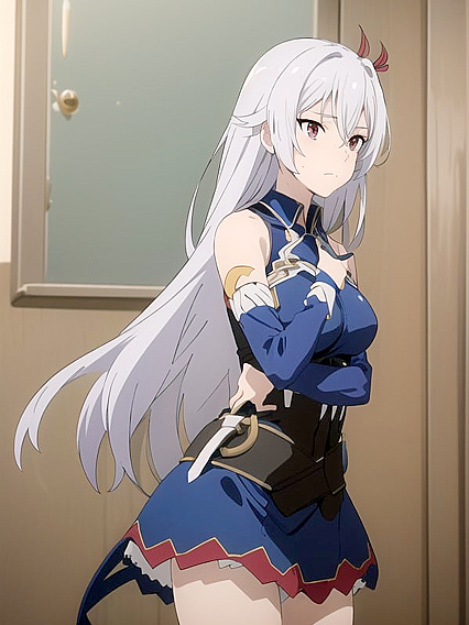 Eleonora Viltaria from Lord Marksmen and Vanadis in Intimate Waist-Shot Hentai Scenes