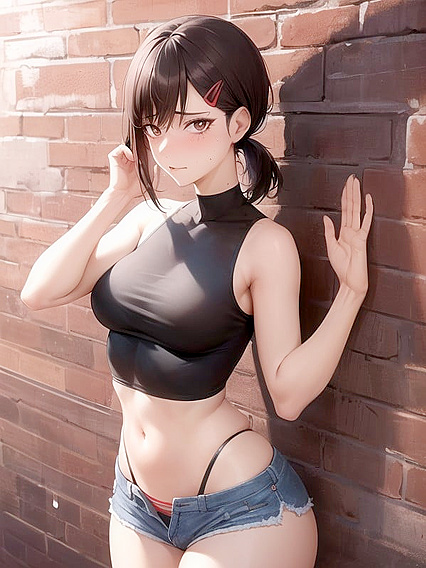 Kobeni Higashiyama Seduces in Form-Fitting Clothes and Bold Mascara for Steamy Hentai Action