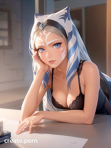 Ahsoka Tano in a Seductive Silk Nightgown for Steamy Star Wars Hentai Action