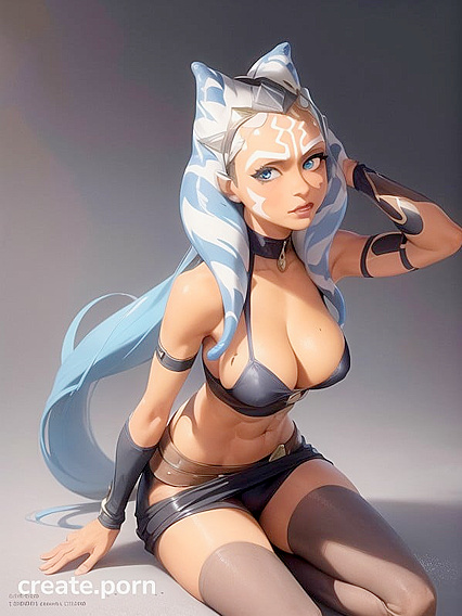 Ahsoka Tano's Messy Hair Bun in a Star Wars Hentai Masterpiece