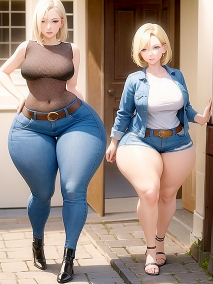 Android 18 Shows Off Her Huge Ass and Massive Breasts in Seductive Hentai Scenes