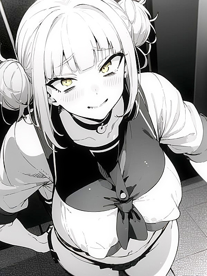 Toga Himiko from My Hero Academia Seduces in School Uniform Hentai Scene