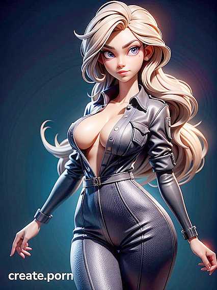 Beautiful Soft-Shadows Hentai: Shirt About to Burst with Pleasure