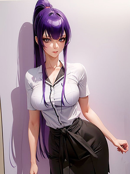 Saeko Busujima from of the Dead in Intense Waist Shot Hentai Action