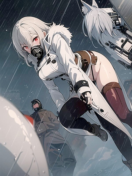 Cyberpunk Robot Girl 18+s in Black Leather Pants for Steamy Hentai Action