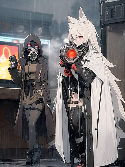 Muscular Stud Jumps into Action Wearing a Seductive Trench Coat in Hentai AI Porn