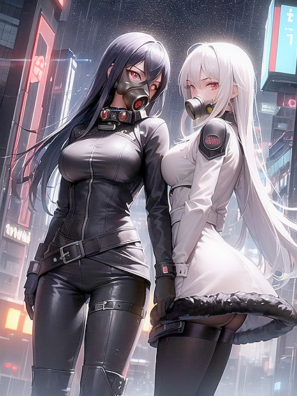 Exploring Cyberpunk City in Seductive Bodysuits for Intense Hentai Pleasure