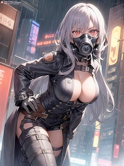 Front-View Bloodspray Fetish as She Locks Eyes with You in Hentai Bliss