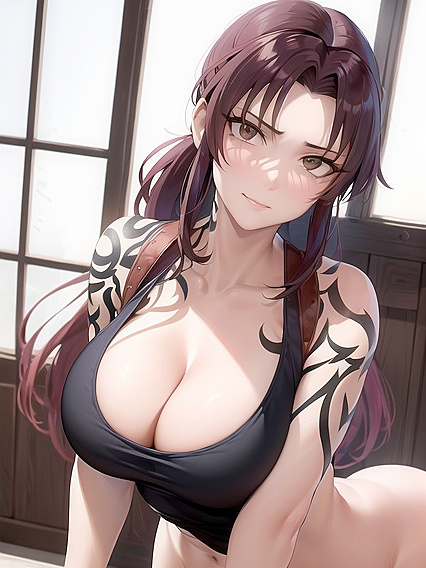 Revy from Black Lagoon Enjoying Blissful Moments in Seductive Hentai Action