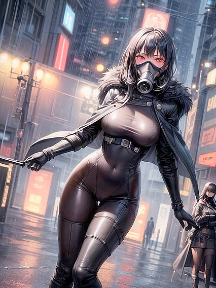 Gazing at You: Neon-City Boots Fantasy in Cyberpunk HentaiActionCode