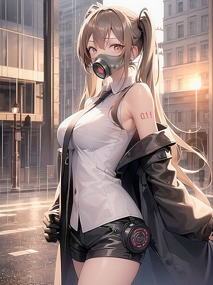 Pigtailed Babe Shows Off Her Busty Glamour in Seductive Hentai Action