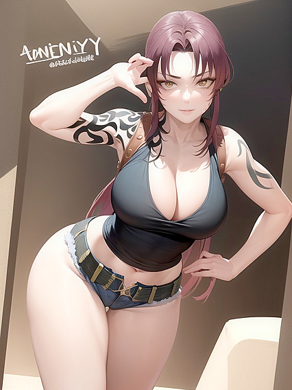 Thick-Thighed Babe with Ponytail in Steamy Hentai Action