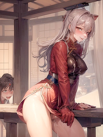 Long-Haired Beauty Rides the Saddle to Creampie Bliss in Hentai Porn