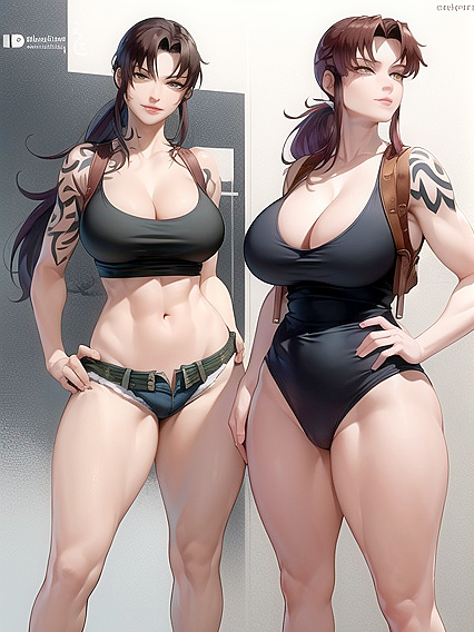 Experienced Model Poses Hands-On-Hips for Steamy Hentai Action