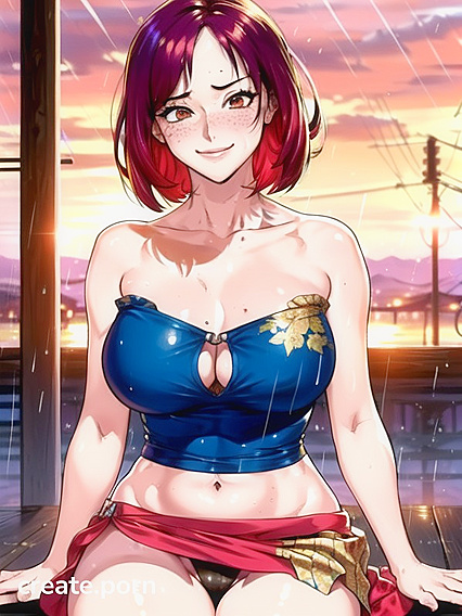 Arms Raised, Thighs Spread, Views in Steamy Hentai Action