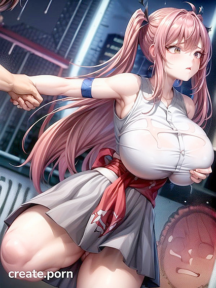 Arms Crossed Futanari Teacher Dominates Classroom in Steamy Hentai Scene