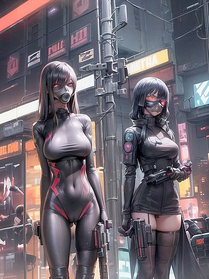 Long-Length Street Dance with Gun Shots and Revolvers in Steamy Hentai Action